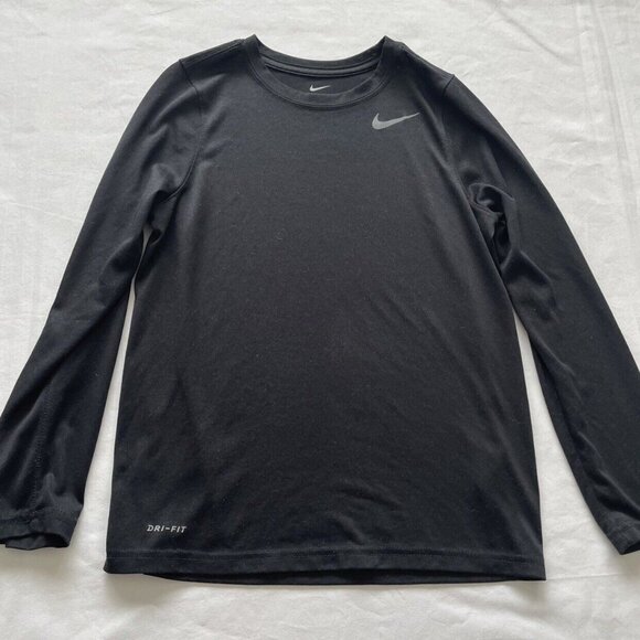Nike Black Youth Activewear Shirt Size M - Picture 2 of 5